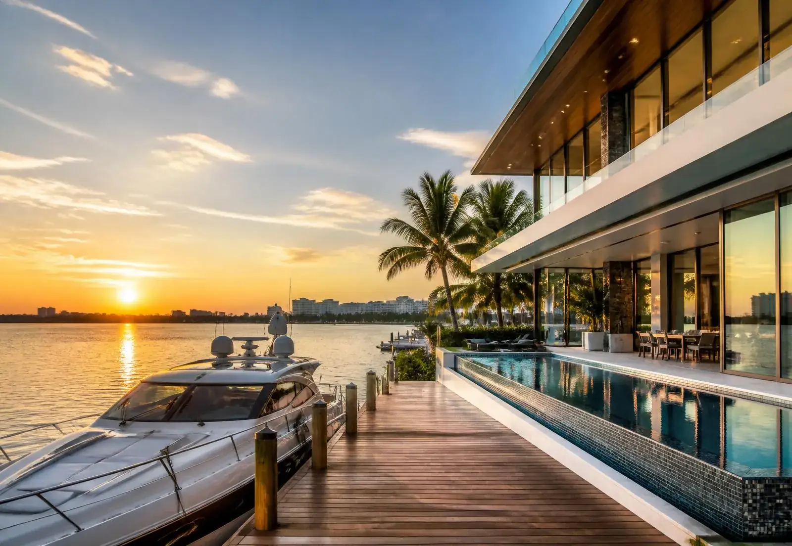 Waterfront single-family estate in South Florida being appraised